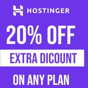 Discount 20% from Hostinger